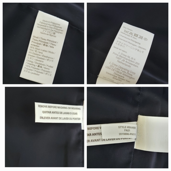 J. Crew Gray Plaid Sommerset Italian Wool Single Breasted Preppy Blazer Sz 6 - Picture 14 of 16